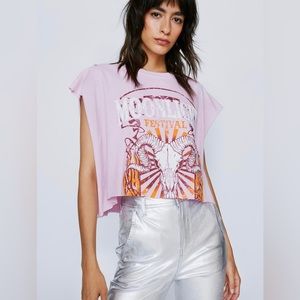 Moonlight Festival Cropped Tank Top muscle tee